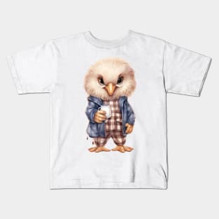 Bald Eagle Wearing Pajamas Kids T-Shirt